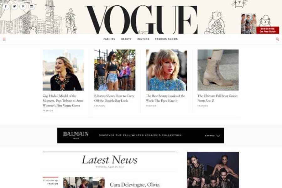 Vogue WebSite Official