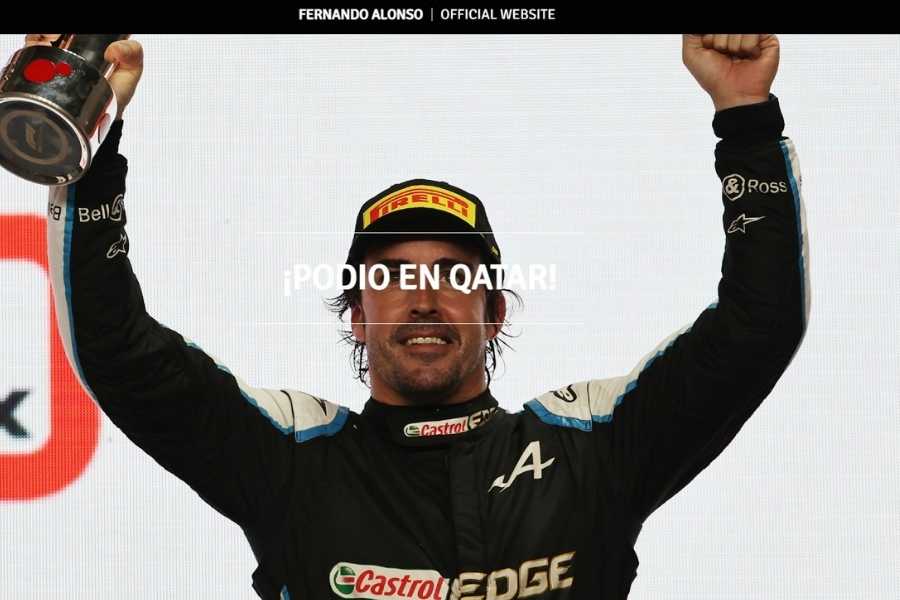 Pàgina oficial de Fernando Alonso a WordPress